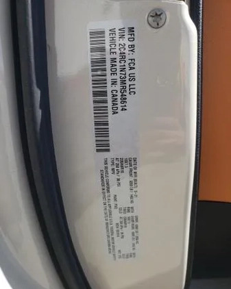 Chrysler Pacifica cena 122000 przebieg: 82396, rok produkcji 2021 z Witnica małe 79